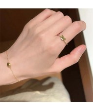 Enamel Butterfly Female Niche High-grade sense Light Luxury Non-fading Women Copper Fashion Ring