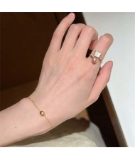 Enamel Butterfly Female Niche High-grade sense Light Luxury Non-fading Women Copper Fashion Ring