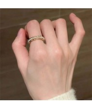 Enamel Butterfly Female Niche High-grade sense Light Luxury Non-fading Women Copper Fashion Ring