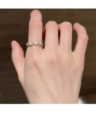 Enamel Butterfly Female Niche High-grade sense Light Luxury Non-fading Women Copper Fashion Ring