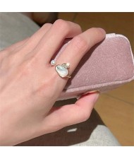 Enamel Butterfly Female Niche High-grade sense Light Luxury Non-fading Women Copper Fashion Ring