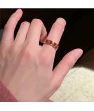 Enamel Butterfly Female Niche High-grade sense Light Luxury Non-fading Women Copper Fashion Ring