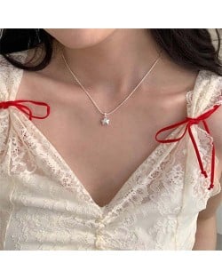 Korean Fashion Bling Star Pendant Wholesale Collarbone Chain Necklace