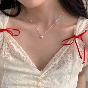 Korean Fashion Bling Star Pendant Wholesale Collarbone Chain Necklace