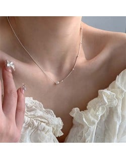 Korean Fashion Elegant Ball Pendants Wholesale Collarbone Chain Necklace