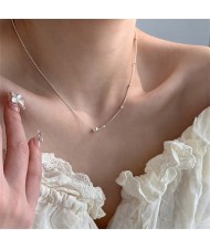 Korean Fashion Elegant Ball Pendants Wholesale Collarbone Chain Necklace