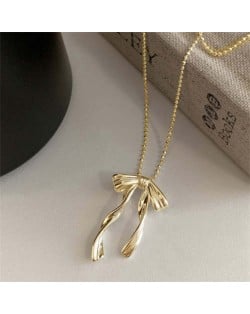 Korean Fashion Bowknot Pendant Wholesale Collarbone Chain Necklace