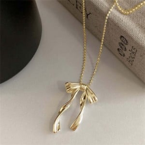 Korean Fashion Bowknot Pendant Wholesale Collarbone Chain Necklace