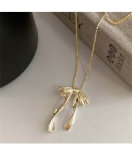 Korean Fashion Bowknot Pendant Wholesale Collarbone Chain Necklace