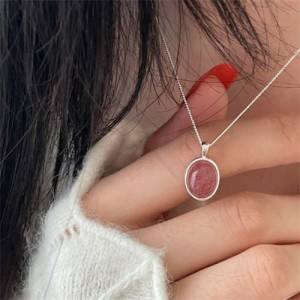 Korean Fashion Elegant Gem Pendant Wholesale Collarbone Chain Necklace