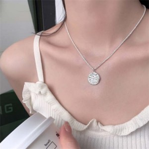 Korean Fashion Coarse Plate Pendant Wholesale Collarbone Chain Necklace