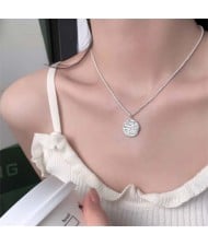 Korean Fashion Coarse Plate Pendant Wholesale Collarbone Chain Necklace
