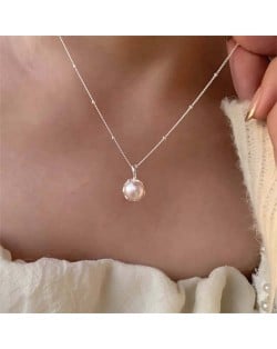 Korean Minimalist Fashion Pearl Pendant Wholesale Collarbone Chain Necklace