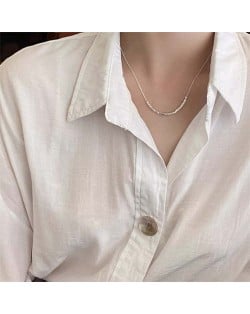Korean Minimalist Fashion Beads Pendant Wholesale Collarbone Chain Necklace