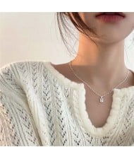 Korean Minimalist Fashion Unique Pendant Wholesale Collarbone Chain Necklace