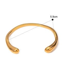 High Quality Titanium Steel Wholesale Jewelry Retro Drop Design Women Stainless Steel Bangle
