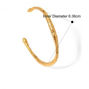 Irregular Design High Quality Wholesale Jewelry Fashion Women Stainless Steel Bangle
