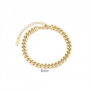 Simple Chain Design High Quality Wholesale Jewelry Fashion Women Stainless Steel Bracelet