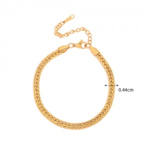 Simple Snake Chain Design High Quality Wholesale Jewelry Fashion Women Stainless Steel Bracelet