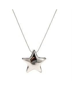 Five-point Star Pendant Snake Chain Fashion Women Stainless Steel Wholesale Necklace