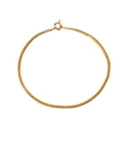 Simple Design No Pendant Thick Chain Fashion Women Stainless Steel Wholesale Necklace