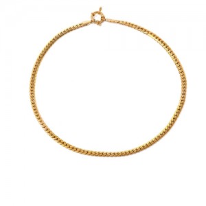 Simple Design No Pendant Thick Chain Fashion Women Stainless Steel Wholesale Necklace