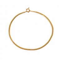 Simple Design No Pendant Thick Chain Fashion Women Stainless Steel Wholesale Necklace