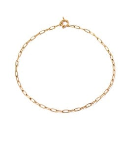 Minimalist Style No Pendant Thick Chain Fashion Women Stainless Steel Wholesale Necklace