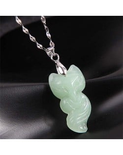 Jade Fashion Fox Design Wholesale Women Necklace - Green
