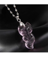 Jade Fashion Fox Design Wholesale Women Necklace - Purple