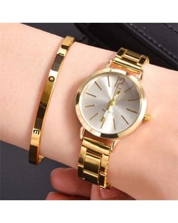 Fashion Bangle and Quartz Watch Set for Women Wholesale Women Watch