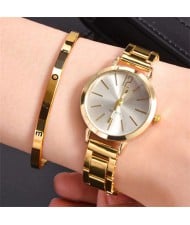 Fashion Bangle and Quartz Watch Set for Women Wholesale Women Watch