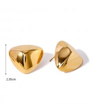Fashion Three-dimensional Triangle Design Jewelry Women Stainless Steel Wholesale Earrings