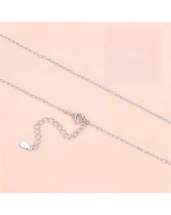 Silver Jewelry Simple O Chain Design No Pendant Wholesale Women 925 Sterling Silver Necklace
