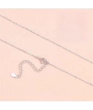 Silver Jewelry Simple O Chain Design No Pendant Wholesale Women 925 Sterling Silver Necklace