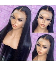 13x4 Transparent Straight Lace Frontal Wig Human Hair