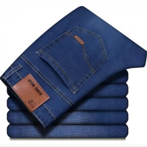 8010 Men's Casual Stretch Jeans for Work - Blue
