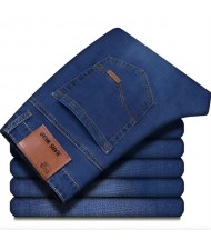 8010 Men's Casual Stretch Jeans for Work - Blue