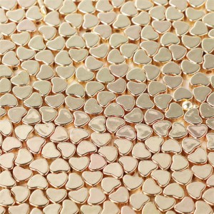 Heart Shape DIY Jewelry Accessories CCB Plastic Beads