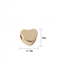 Heart Shape DIY Jewelry Accessories CCB Plastic Beads