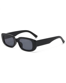 Mini Cat Eye Candy Color Design U.S. Street Fashion Sunglasses - Black