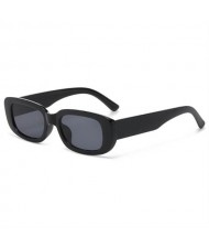 Mini Cat Eye Candy Color Design U.S. Street Fashion Sunglasses - Black