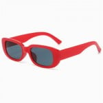 Mini Cat Eye Candy Color Design U.S. Street Fashion Sunglasses - Red