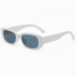 Mini Cat Eye Candy Color Design U.S. Street Fashion Sunglasses - White