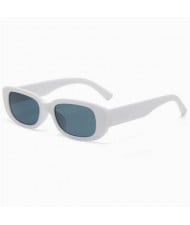 Mini Cat Eye Candy Color Design U.S. Street Fashion Sunglasses - White