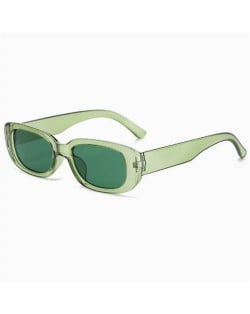 Mini Cat Eye Candy Color Design U.S. Street Fashion Sunglasses - Green
