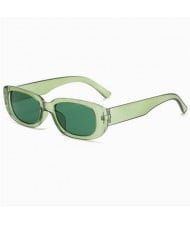 Mini Cat Eye Candy Color Design U.S. Street Fashion Sunglasses - Green