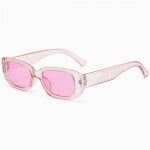 Mini Cat Eye Candy Color Design U.S. Street Fashion Sunglasses - Pink