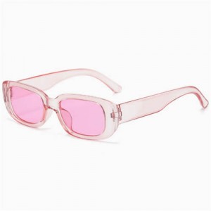 Mini Cat Eye Candy Color Design U.S. Street Fashion Sunglasses - Pink