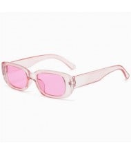 Mini Cat Eye Candy Color Design U.S. Street Fashion Sunglasses - Pink
